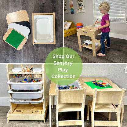 LEGO® Floor Table – Single or Double Bin