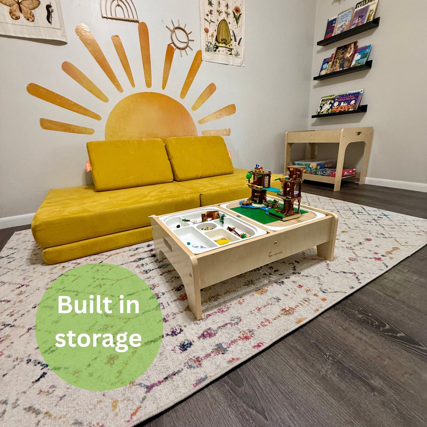 LEGO® Floor Table – Single or Double Bin